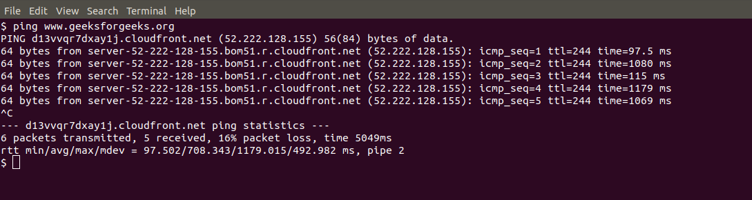 Linux ping запретить фрагментацию пакетов